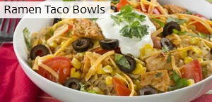 Ramen Taco Bowls