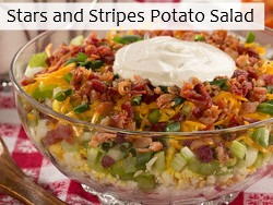 Stars and Stripes Potato Salad