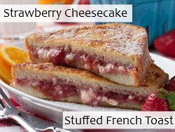 Strawberry Cheesecake Stuffed French Toast