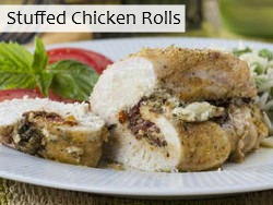 Stuffed Chicken Rolls