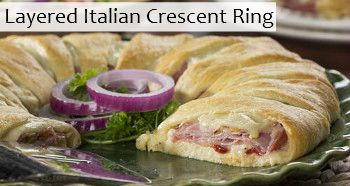 Layered Italian Crescent Ring