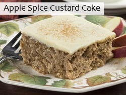 Apple Spice Custard Cake