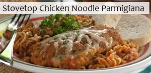 Stovetop Chicken Noodle Parmigiana