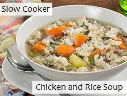 Slow Cooker Chicken and Rice Soup