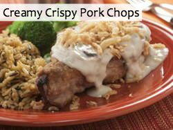 Creamy Crispy Pork Chops