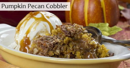 Pumpkin Pecan Cobbler