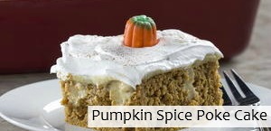 Pumpkin Spice Poke Cake