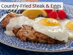 Country-Fried Steak & Eggs
