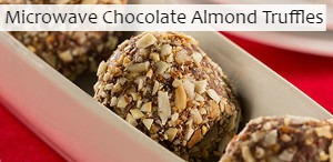Microwave Chocolate Almond Truffles