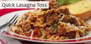 Quick Lasagna Toss