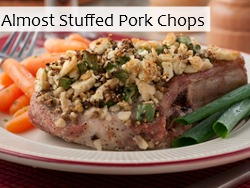 Almost Stuffed Pork Chops