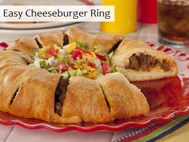 Easy Cheeseburger Ring