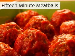 Fifteen Minute Meatballs