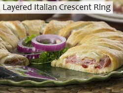 Layered Italian Crescent Ring