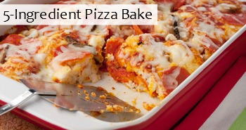 5-Ingredient Pizza Bake