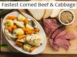 Fastest Corned Beef & Cabbage