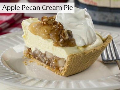 Apple Pecan Cream Pie