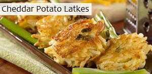 Cheddar Potato Latkes