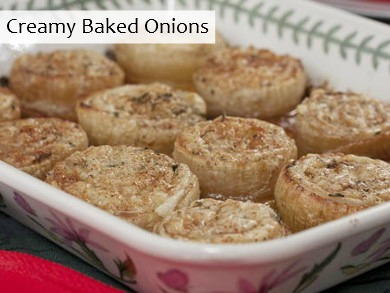 Creamy Baked Onions