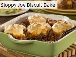 Sloppy Joe Biscuit Bake