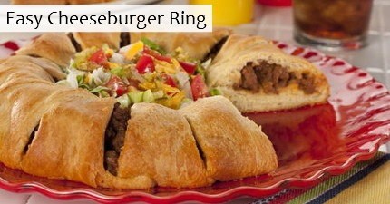 Easy Cheeseburger Ring