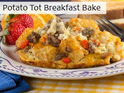 Potato Tot Breakfast Bake