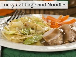 Lucky Cabbage and Noodles