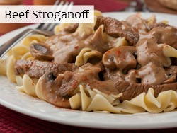 Beef Stroganoff