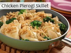 Chicken Pierogi Skillet