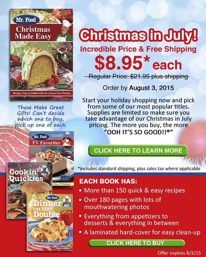 Start  your holiday shopping now and pick from some of our most popular titles. Supplies are limited so make sure you take advantage of our Christmas in July pricing. The more you buy, the more "OOH IT'S SO GOOD!!"