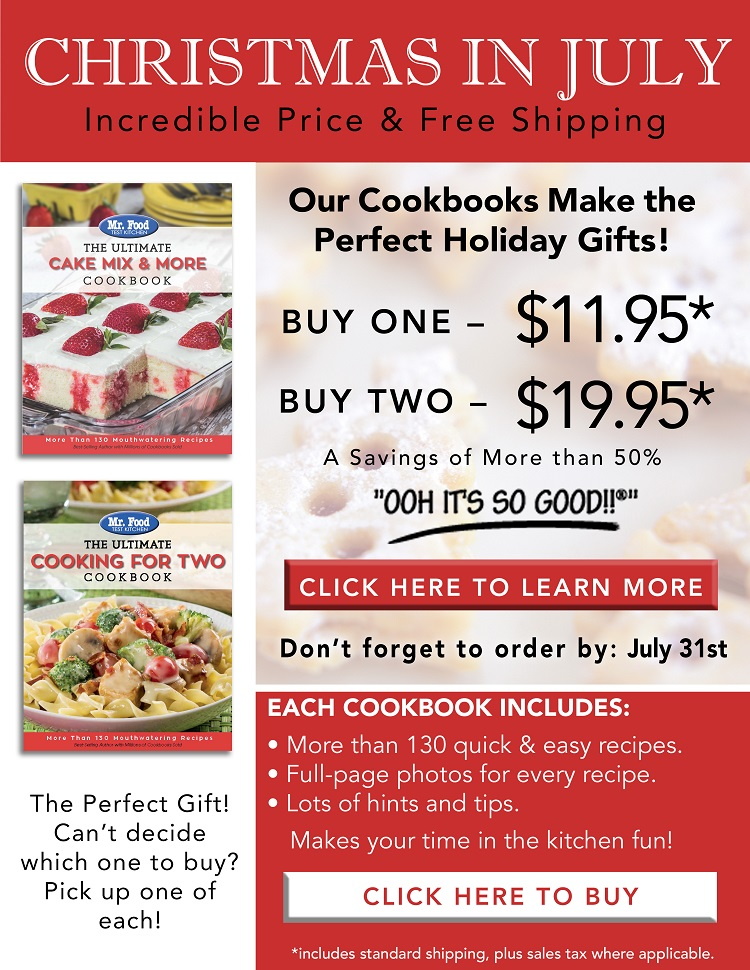 Christmas in July! Our Cookbooks make the perfect holiday gifts!