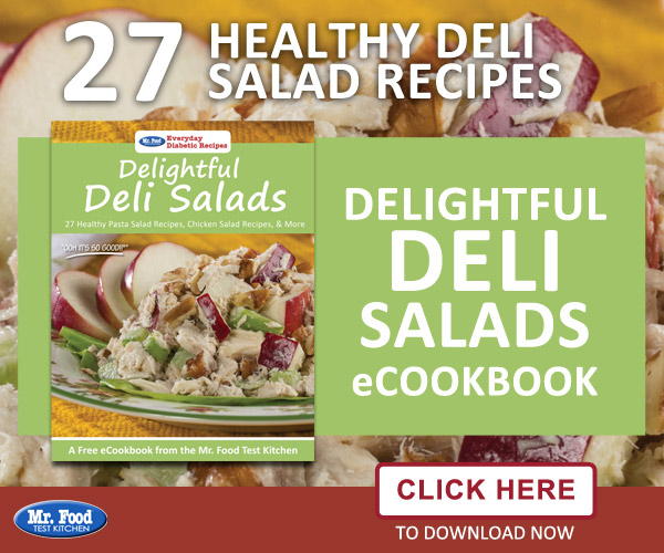 The days of wondering what to bring to your next potluck, make for lunch, or pair with your meaty dinner are over! With this free eCookbook, Delightful Deli Salads: 27 Healthy Pasta Salad Recipes, Chicken Salad Recipes, & More, youâ€™ll have plenty of options ranging from our best potato salad recipes, healthy tuna salad recipes, easy coleslaw recipes, chicken salad recipes and more. The best part is, this cookbook is useful year-round, because itâ€™s packed with recipes to enjoy in summer, winter, spring, or fall. Here youâ€™ll find a delightful deli salad that'll pair perfectly with anything!