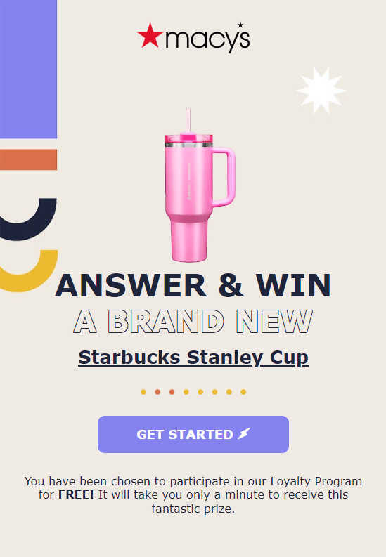 ANSWER & WIN A BRAND NEW Starbucks Stanley Cup