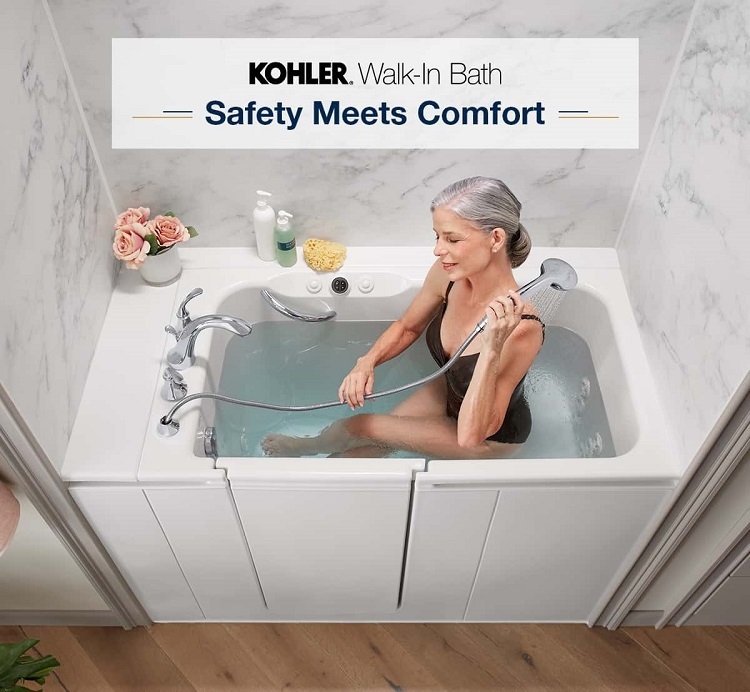 Kohler Walk-In Bath: Saftely Meets Comfort
