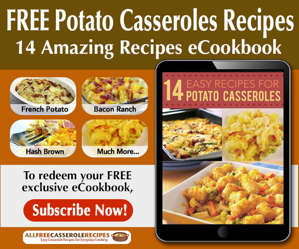 Whether they're fried, baked, scalloped, or diced, you can always count on potatoes to fill you will comfort and happiness. After all, potatoes make great comfort food all year 'round, which is why you'll fall in love with our free eCookbook, 14 Easy Recipes for Potato Casseroles. Inside, you'll discover a variety of potluck recipes with potatoes, recipes for potato side dishes, loaded potato recipes, and tater tot and hash brown casseroles.