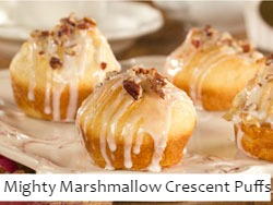 Mighty Marshmallow Crescent Puffs