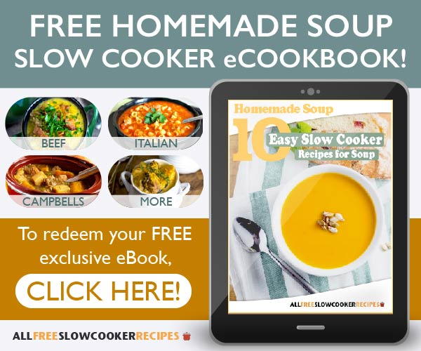 In the Homemade Soup: 10 Easy Slow Cooker Recipes for Soup free eCookbook, you'll find some of our very favorite slow cooker recipes for soup. Soup doesn't have to just be a side dish. With these easy recipes, you can make soup into a filling meal! Try making these new and exciting recipes that include hearty meats, tasty seasonings, and healthy veggies. Enjoy these soup recipes all year and shake things up when it comes to lunch and dinner.