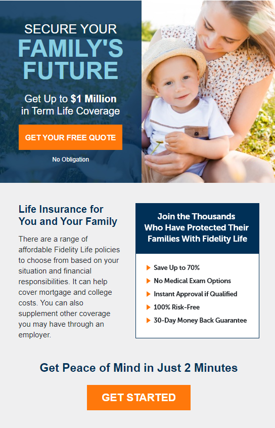 $15/month buys you $250k term life insurance - no medical exam options
